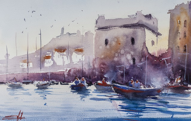 Simone De Marco - Around Girgenti watercolors